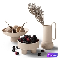 Decorative set 77 Blackberry and brunia
