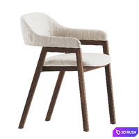 Mist Dining Chair 3D Model Vray, Corona