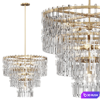 Chandelier Marignan Round Chandelier 60 3D Model Corona