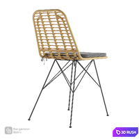 Chair Vetle Flat, rattan, Bergenson Bjorn 3D Model Corona