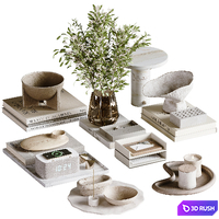 Decorative set H75 3D Model Corona