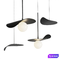 FLOW Pendant lamp By KDLN 3D Model Vray, Corona