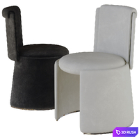 Hug dining chair by hc28 cosmo 3D Model Vray, Corona