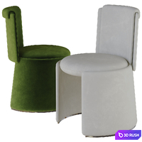 Hug dining chair by hc28 cosmo 3D Model Vray, Corona