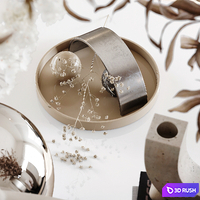 Decorative Set 199 3D Model Vray, Corona