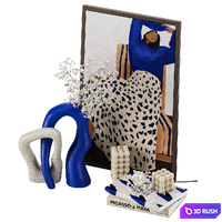 Decorative Set 002 3D Model Corona