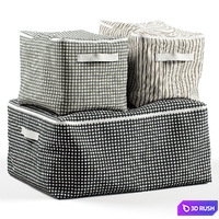 Decorative set 101 Storage system 3D Model Vray, Corona