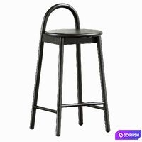 Bar stool Circle 3D Model Vray, Corona