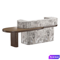 Reception desk 006 3D Model Vray, Corona