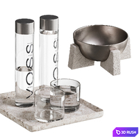 Decorative set NG10 3D Model Vray, Corona