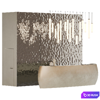 Reception desk 2 3D Model Corona
