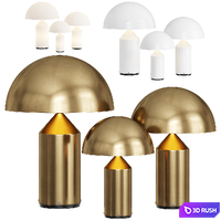 Atollo table lamp by Oluce 3D Model Corona