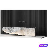 Reception desk natural rock 4 3D Model Vray, Corona