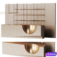 Reception desk with metal ball