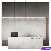 Reception desk 14 3D Model Corona