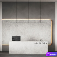Reception desk 14 3D Model Corona
