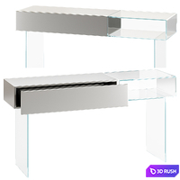 36e8 Glass Console - 1365 - Lago