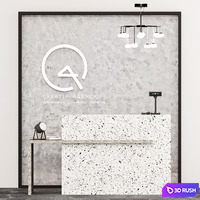 Reception, store cash desk, service counter