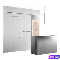 Metal Reception with decor