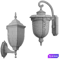 Wall lamp European outdoor ROYAL 3D Model Vray