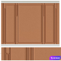 Decorative plaster with molding #009 3D Model Vray, Corona