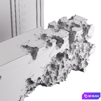 Reception desk 1 3D Model Corona