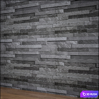 Slate stone 3D Model Vray