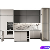 Kitchen 54 3D Model Vray, Corona