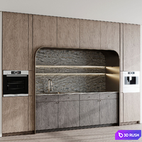 Kitchen Appliance Bosch Kitchen Set 79 3D Model Vray, Corona