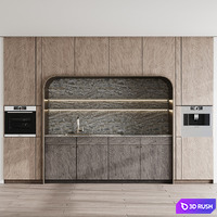 Kitchen Appliance Bosch Kitchen Set 79 3D Model Vray, Corona