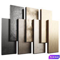 Metal Materials LuxLucia Casa - 7 Colors Set02M1 3D Model Vray, Corona