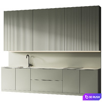 Modern kitchen 003 3D Model Corona