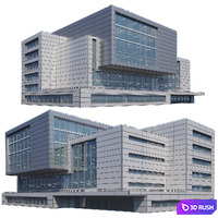 Modern building 0002 3D Model Vray