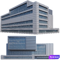 Modern building 0002 3D Model Vray