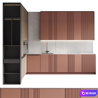 Kitchen Suntory-M, Mr.Doors 3D Model Corona
