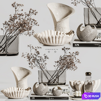 Decorative Set 94 3D Model Vray, Corona