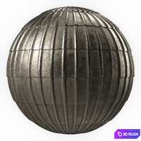 Roof Tile Materials 93- Metal Roofing By Snow | Sbsar, Seamless, Pbr, 4k 3D Model Vray, Corona