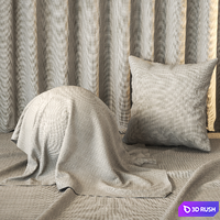 Cotton Fabric Texture 4K - Seamless - 2 Color 3D Model Vray, Corona