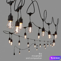 Editable garland belt light