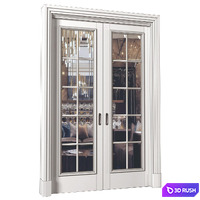 Interior sliding doors in Art Deco style. French Art Deco Sliding Folding Modern Doors
