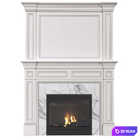 Art Deco style fireplace. Fireplace modern.Сlassic fireplace