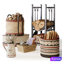 Decorative Set with Baskets 01
