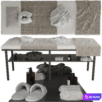 Massage table with decor 2