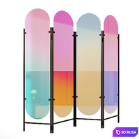 Screen dichroic glass