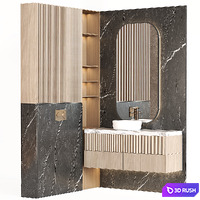 Bathroom furniture 006 in a modern minimalist style