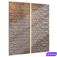 Decorative partition, panel