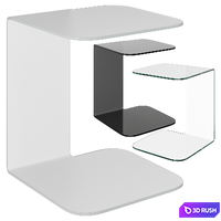 Shell Curved Glass Table by Sovet Italia