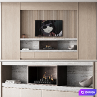150 tv wall kit 02 modern japandi oak wood 02