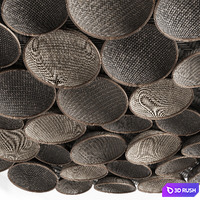 Decorative wicker ceiling