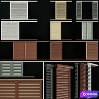 Louvre screens for windows and doors